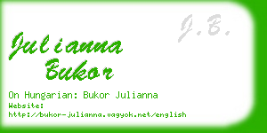 julianna bukor business card